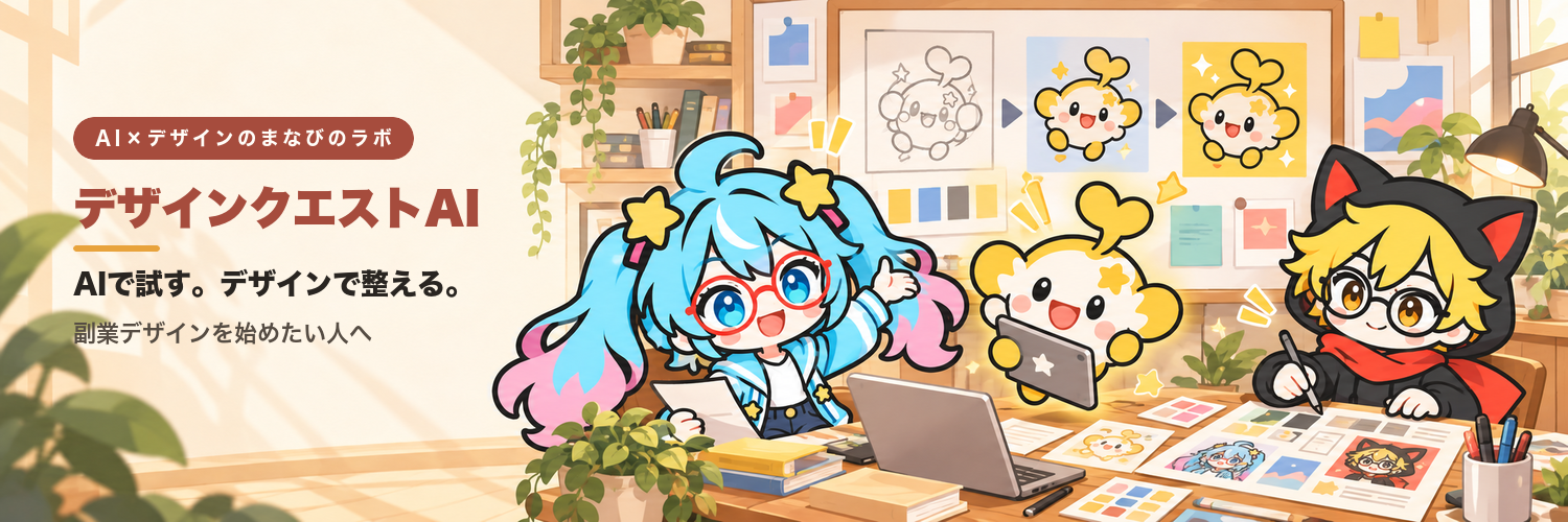 DQAのまなびのラボ。ミオ、あろう、アイモンが制作する風景